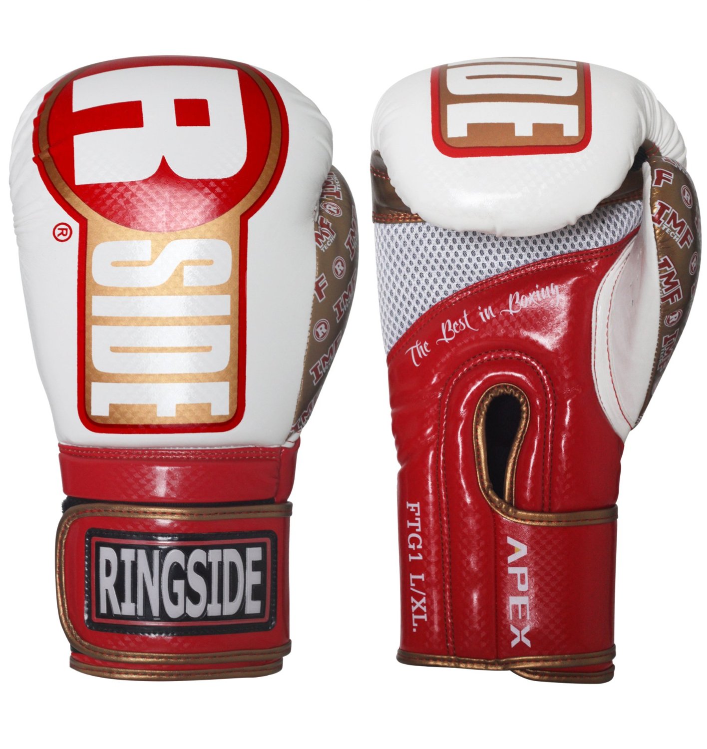 Ringside boxing gloves - Red and white